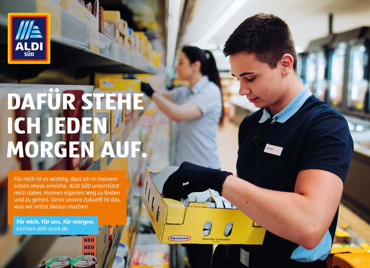 aldi sÜd wirbt als arbeitgeber und startet neue kampagne für mich